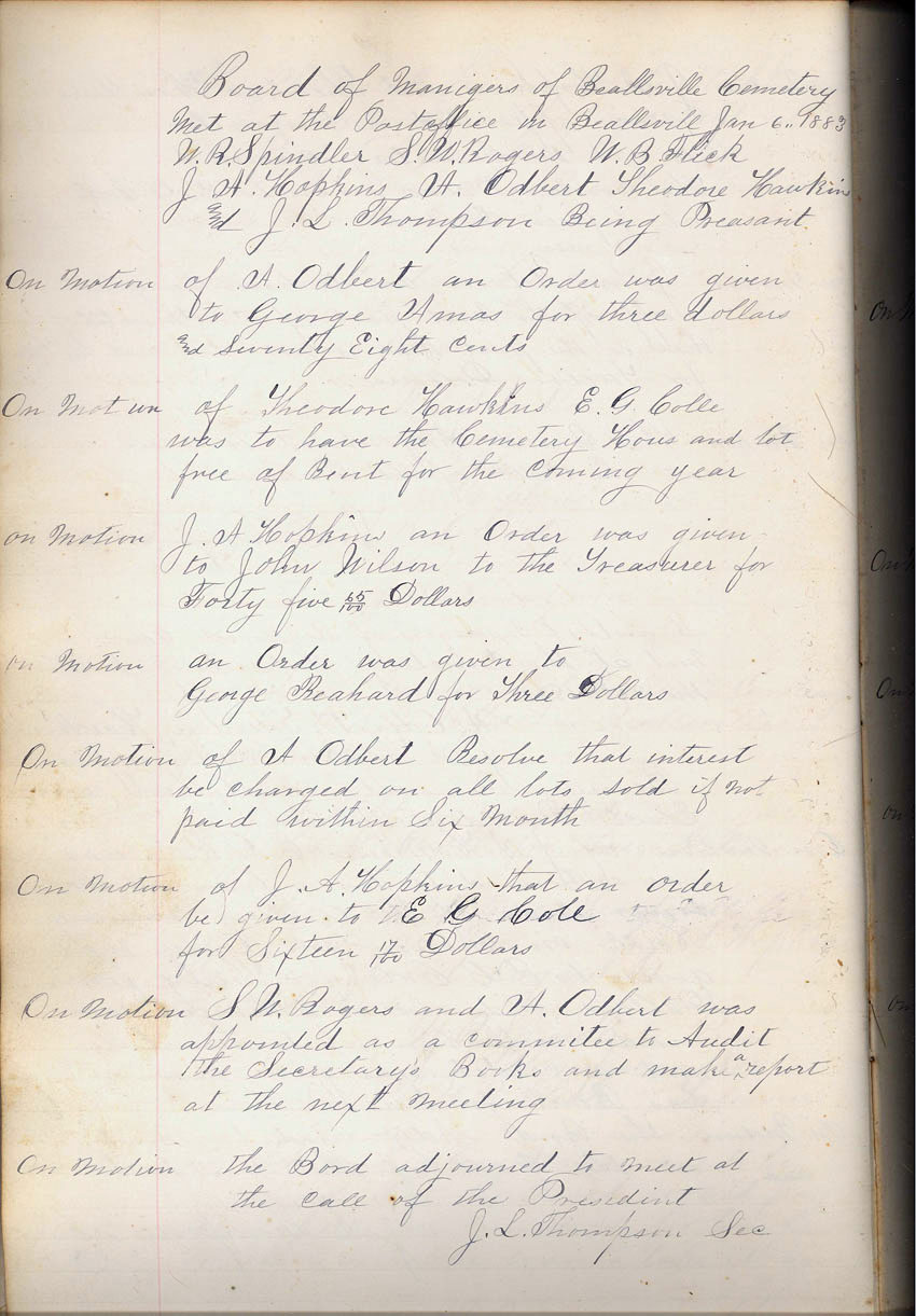 minute book